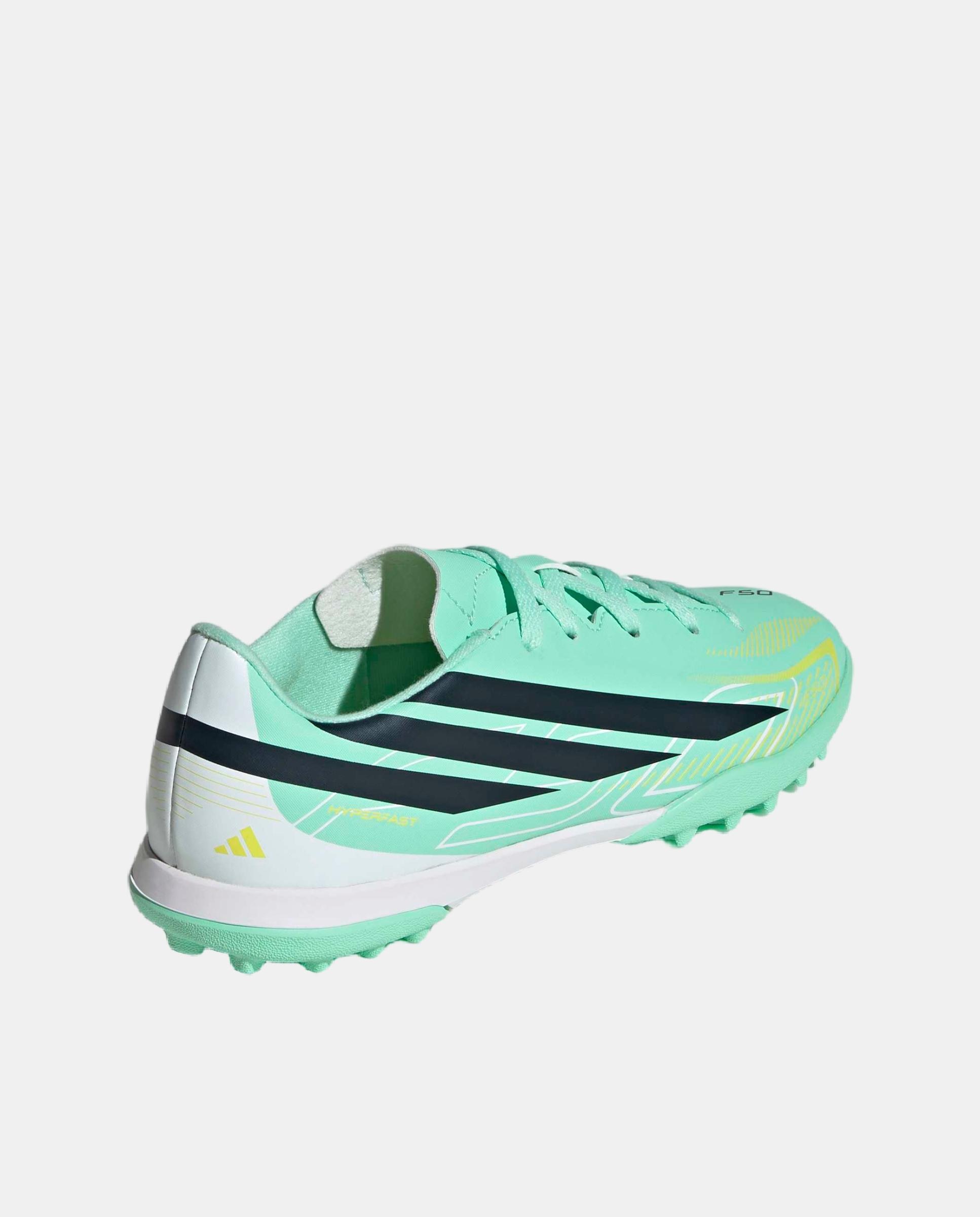 Botas de fútbol turf de niños F50 Hyperfast Club Tf J Adidas - Verde Verde-5