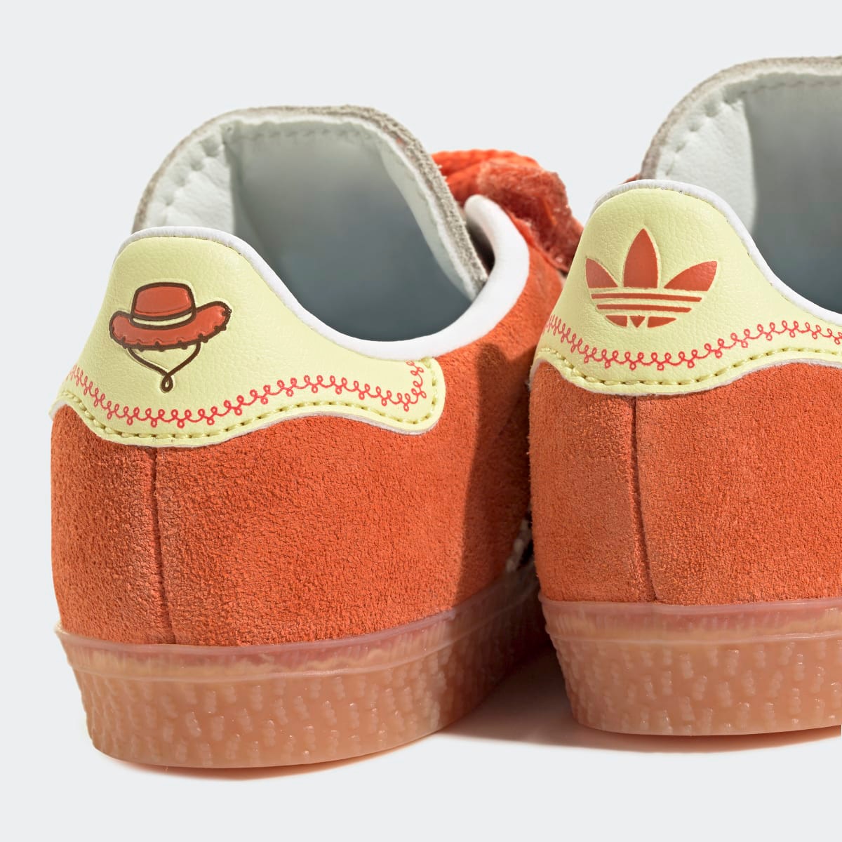 Sapatilhas Casual de Bebé Gazelle CF EL I Originals Laranja-8