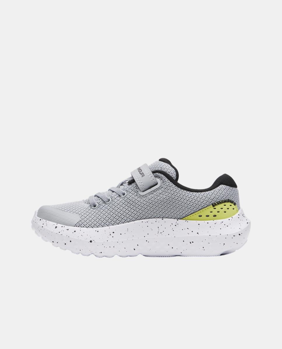 Sapatilhas de Running de Criança UA BPS Surge 4 AC Cinzento-4