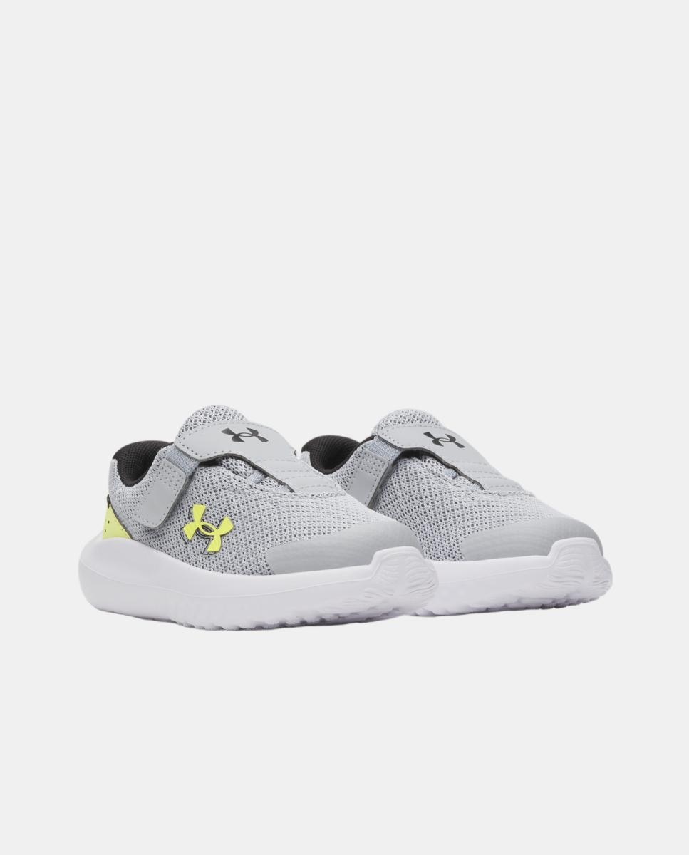 Sapatilhas de Running de Criança UA BINF Surge 4 AC Cinzento médio-2