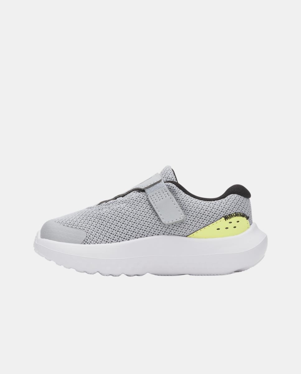 Sapatilhas de Running de Criança UA BINF Surge 4 AC Cinzento médio-4