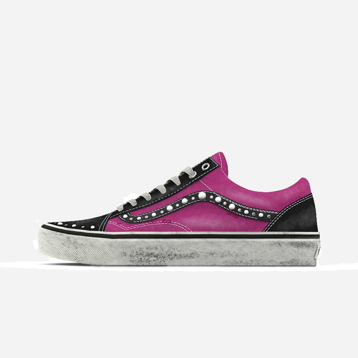 Sapatilhas LX Old Skool 36 de Mulher Rosa / Preto-1