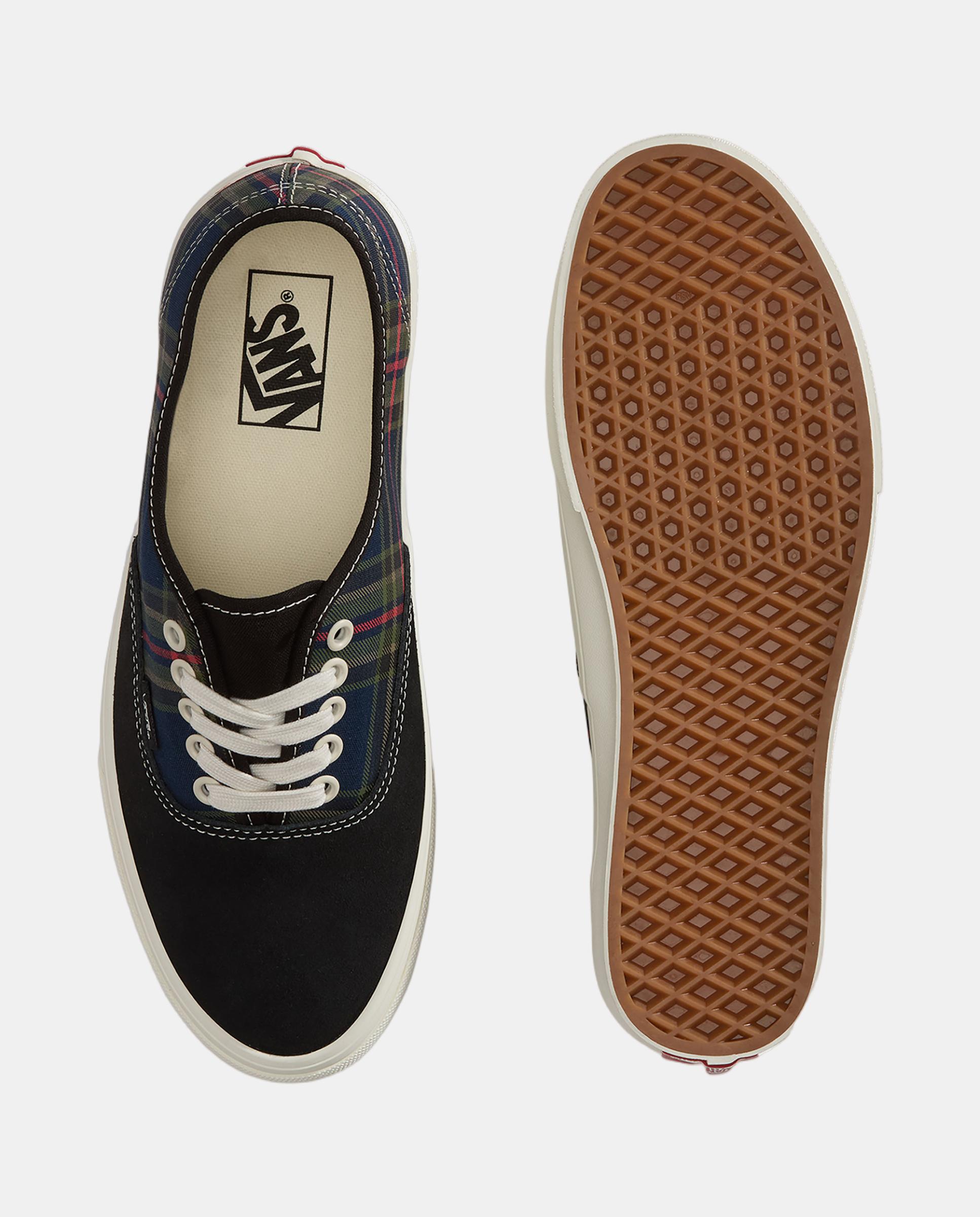 Vans Authentic PLAD BLACK para hombre - Verde / Rojo Verde / Rojo-3