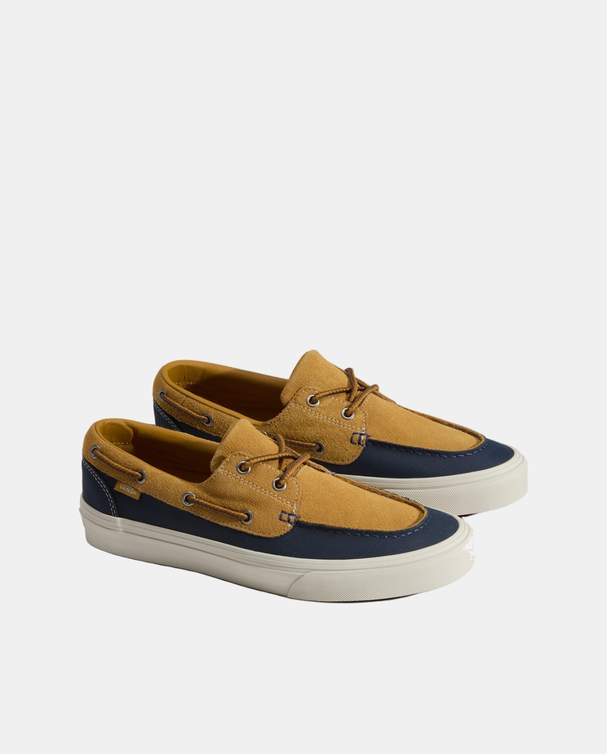 Vans 2-Eyelet Boat Shoe WTZD DBLUE para hombre - Azul marino / Amarillo Azul marino / Amarillo-2