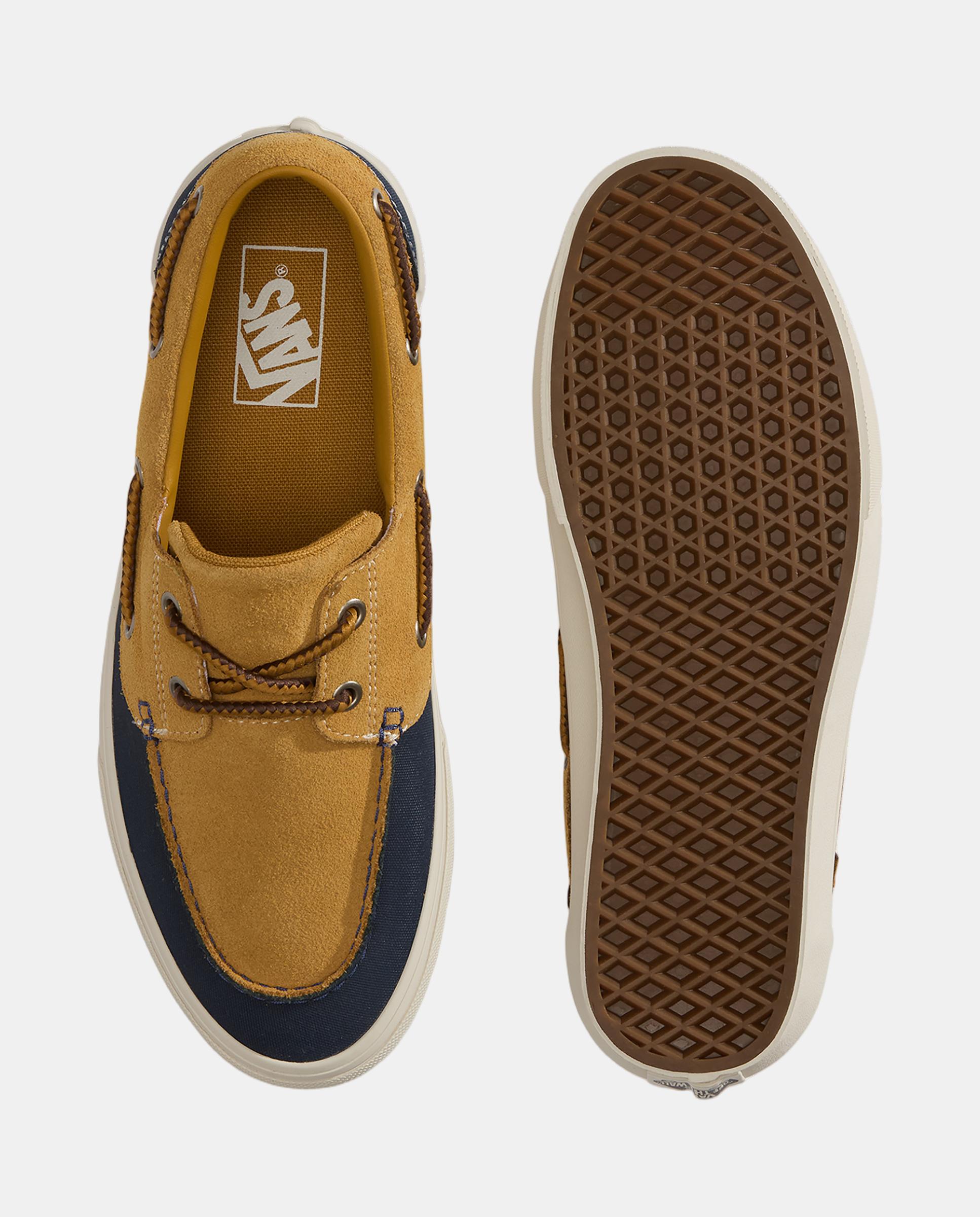 Vans 2-Eyelet Boat Shoe WTZD DBLUE para hombre - Azul marino / Amarillo Azul marino / Amarillo-3