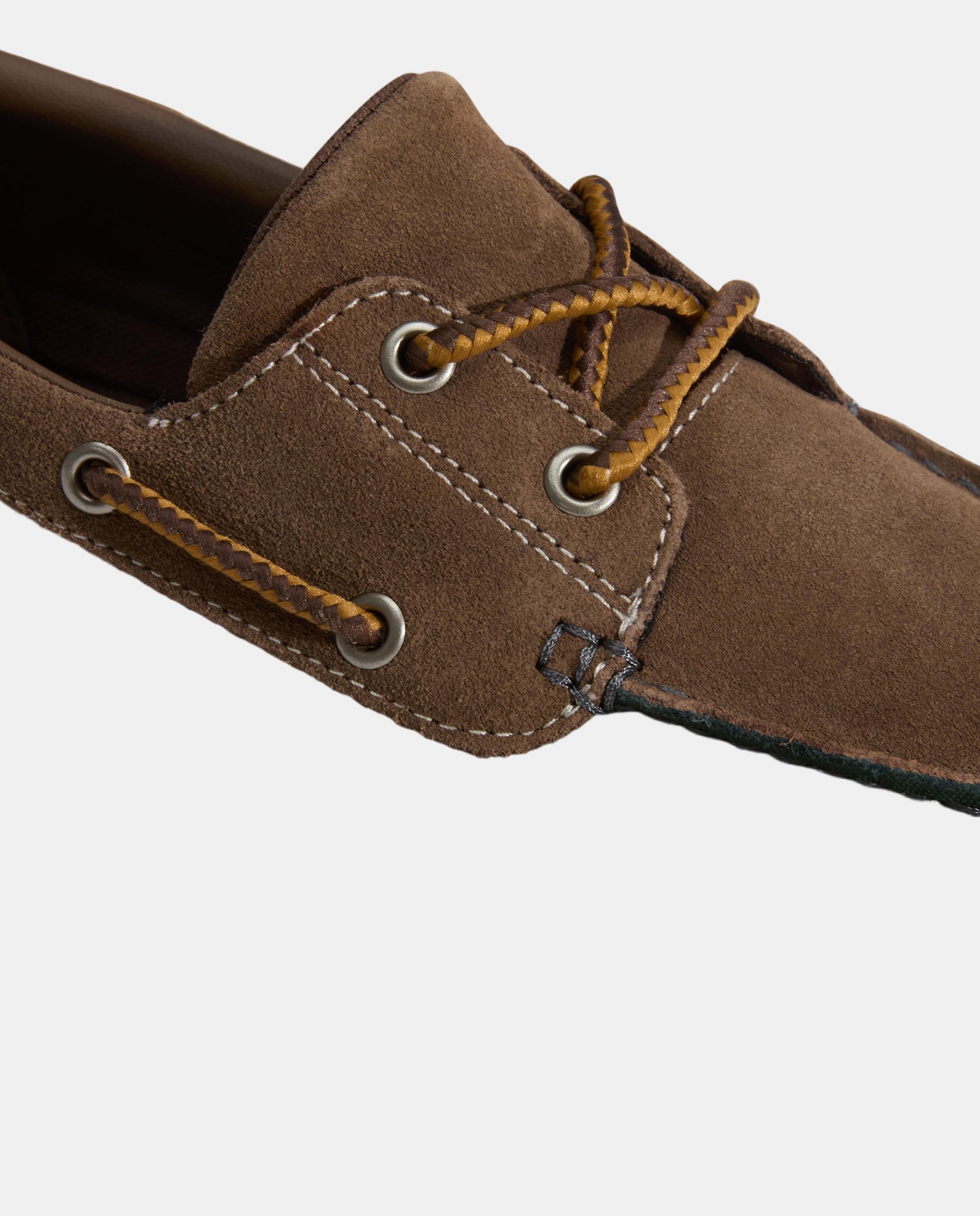 Vans 2-Eyelet Boat Shoe WTZD MGREN para hombre - Verde / Marrón Verde / Marrón-5