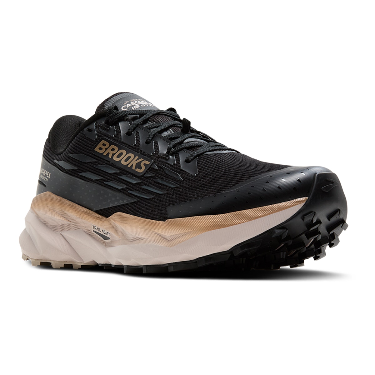 Sapatilhas de Running de Homem Cascadia 19 GTX Preto / Castanho-2