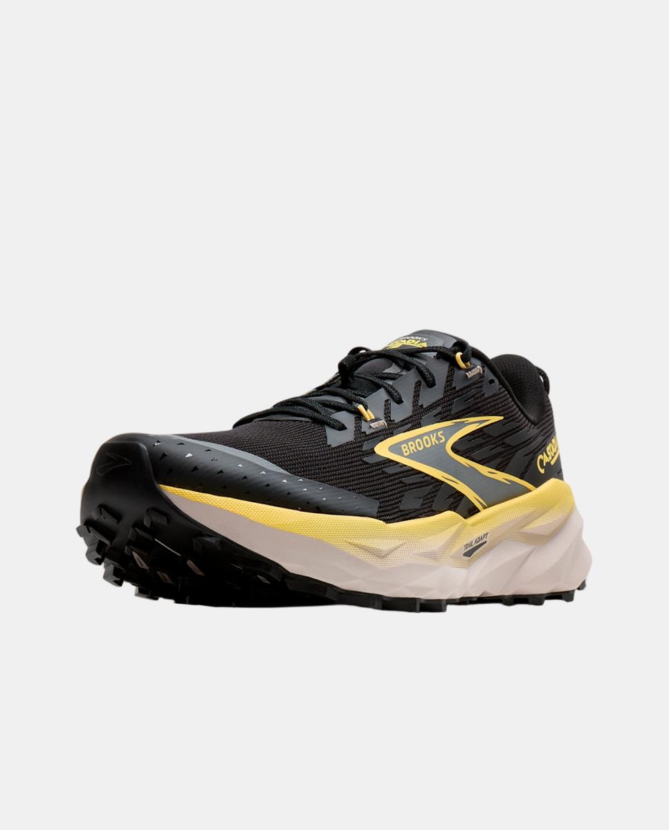 Sapatilhas de Running de Homem Cascadia 19 Preto / Amarelo-2