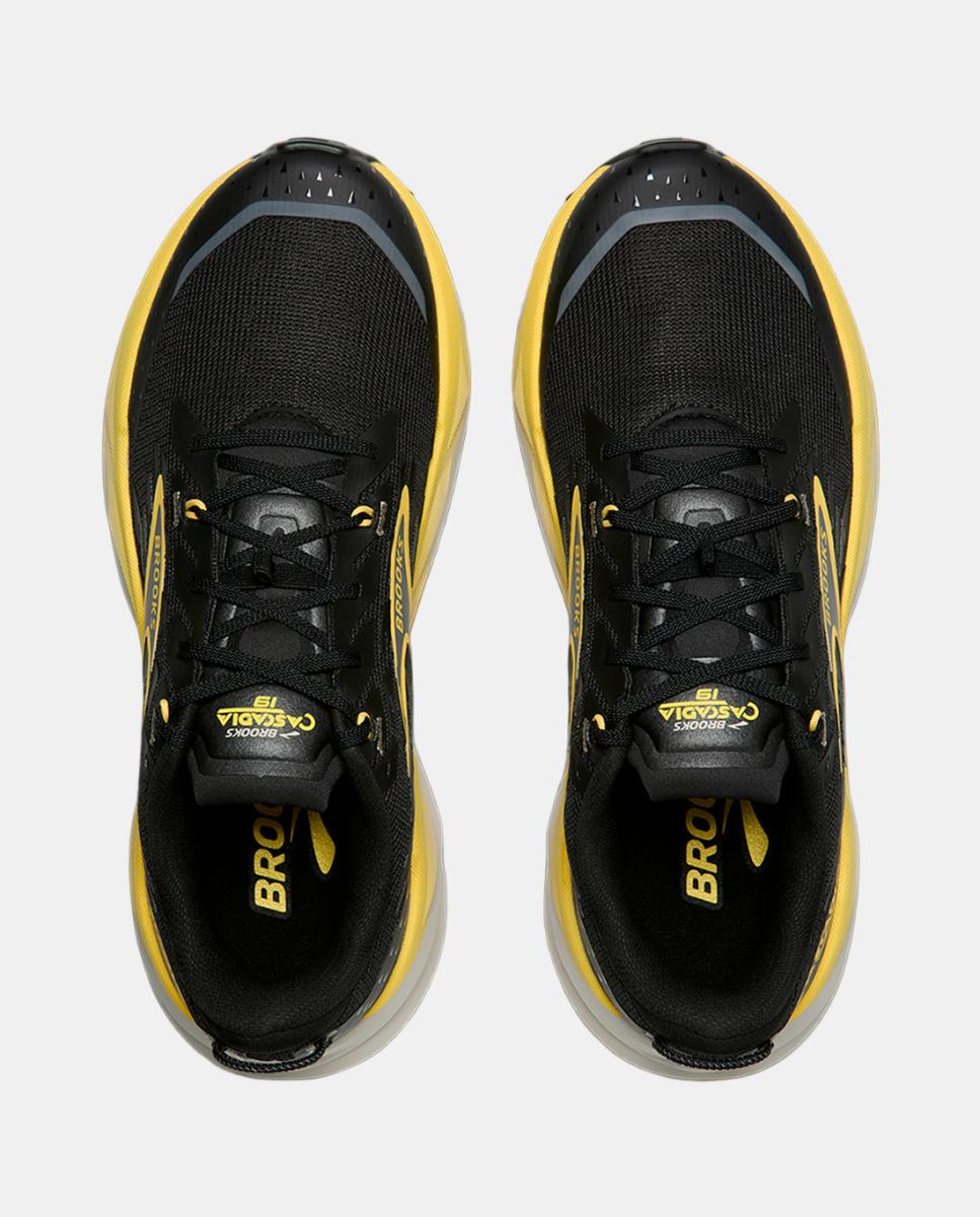 Sapatilhas de Running de Homem Cascadia 19 Preto / Amarelo-3