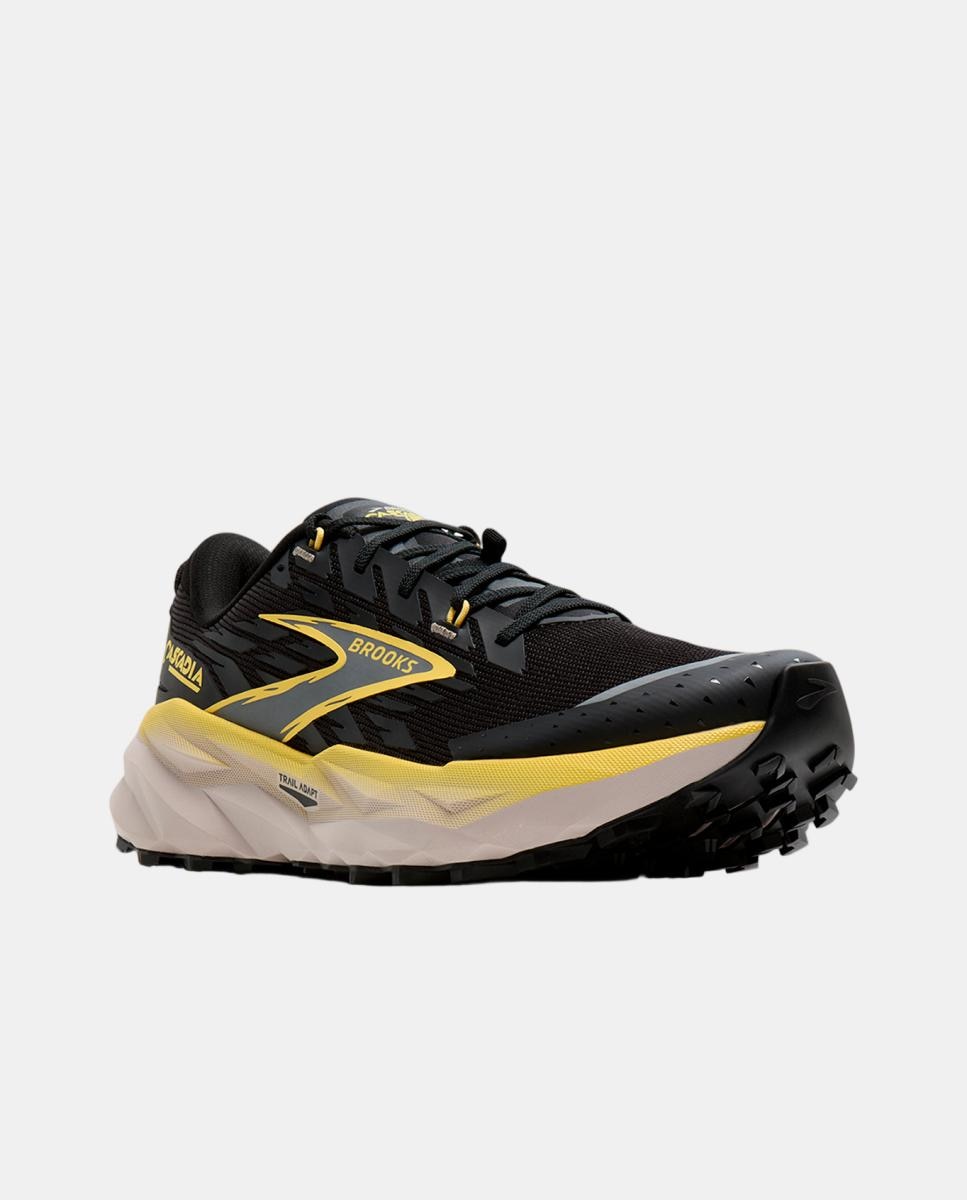 Sapatilhas de Running de Homem Cascadia 19 Preto / Amarelo-7