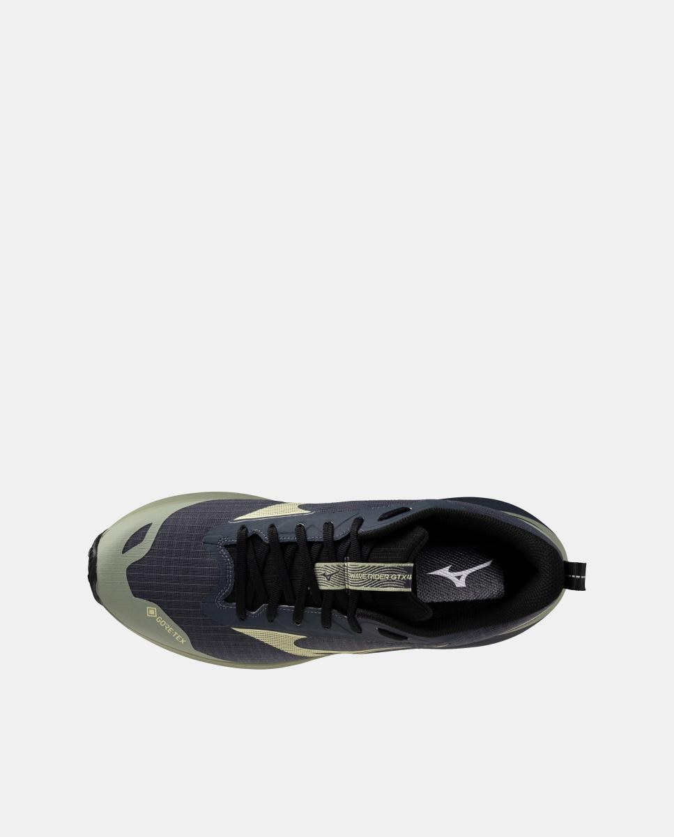 Zapatillas Trail Running WAVE RIDER GTX 4 de Hombre Mizuno - Gris / Verde Gris / Verde-2