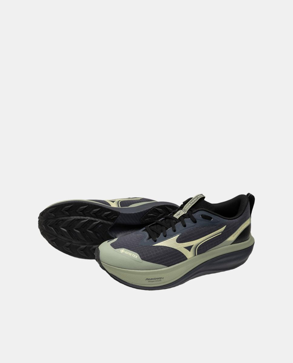 Zapatillas Trail Running WAVE RIDER GTX 4 de Hombre Mizuno - Gris / Verde Gris / Verde-3
