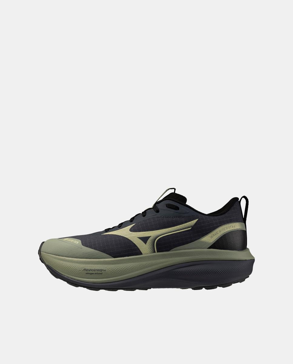 Zapatillas Trail Running WAVE RIDER GTX 4 de Hombre Mizuno - Gris / Verde Gris / Verde-4