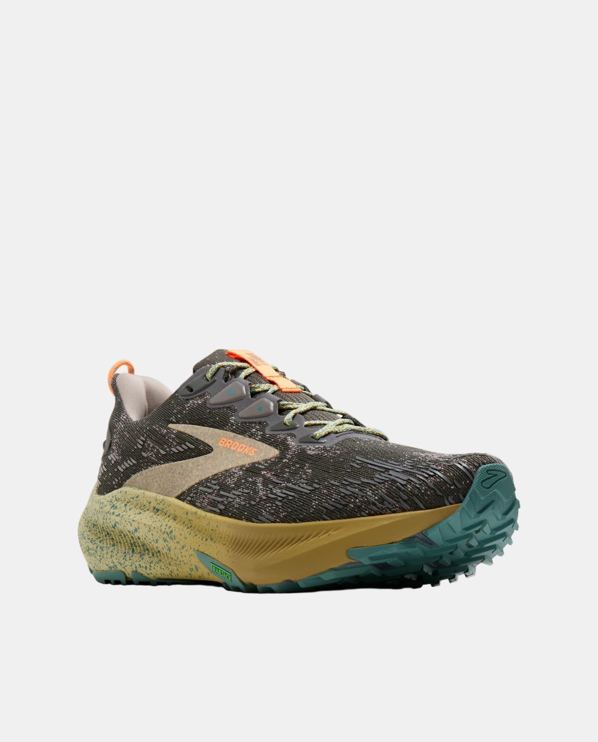 Sapatilhas de running de Homem Ghost Trail Brooks Cinzento / Amarelo-2