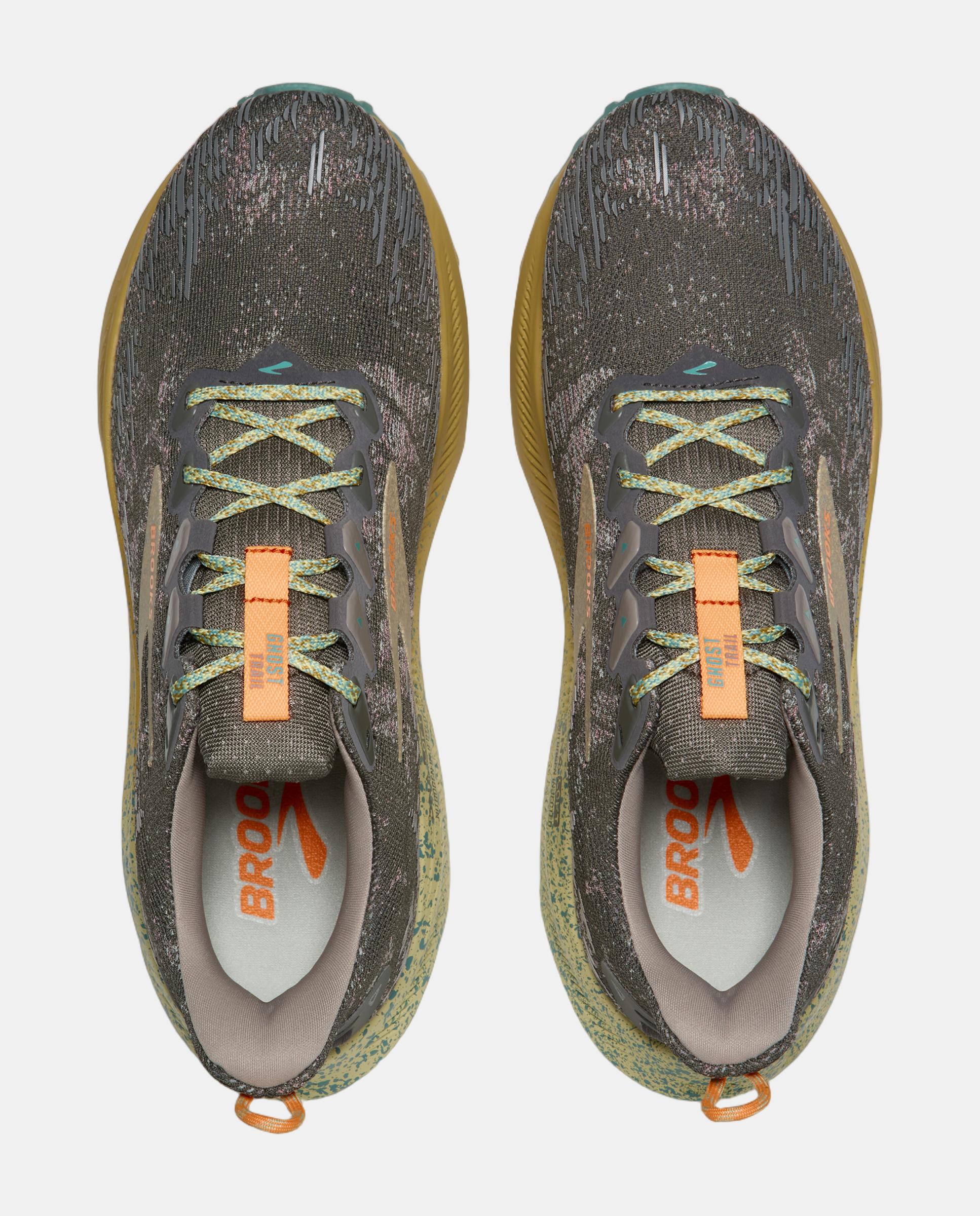 Sapatilhas de running de Homem Ghost Trail Brooks Cinzento / Amarelo-3