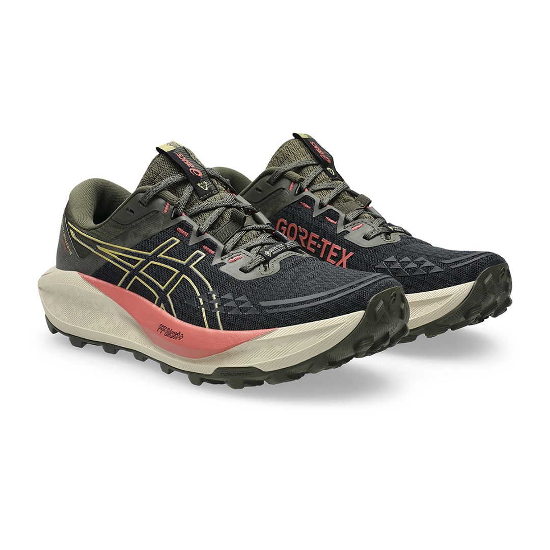 Sapatilhas de Trail Running de Mulher Gel-Trabuco 13 Gtx Preto / Verde-2