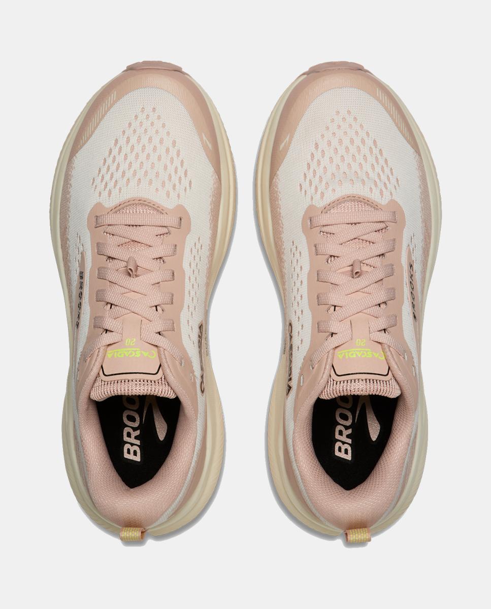 Sapatilhas de running de Mulher Cascadia 20 Brooks Rosa / Branco-3