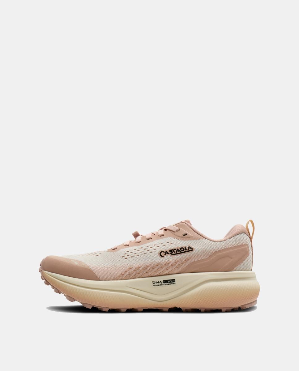 Sapatilhas de running de Mulher Cascadia 20 Brooks Rosa / Branco-4