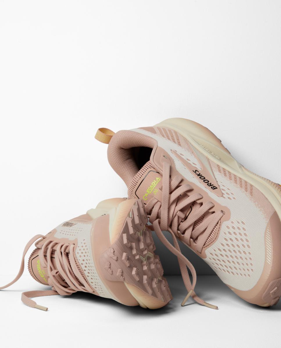 Sapatilhas de running de Mulher Cascadia 20 Brooks Rosa / Branco-8