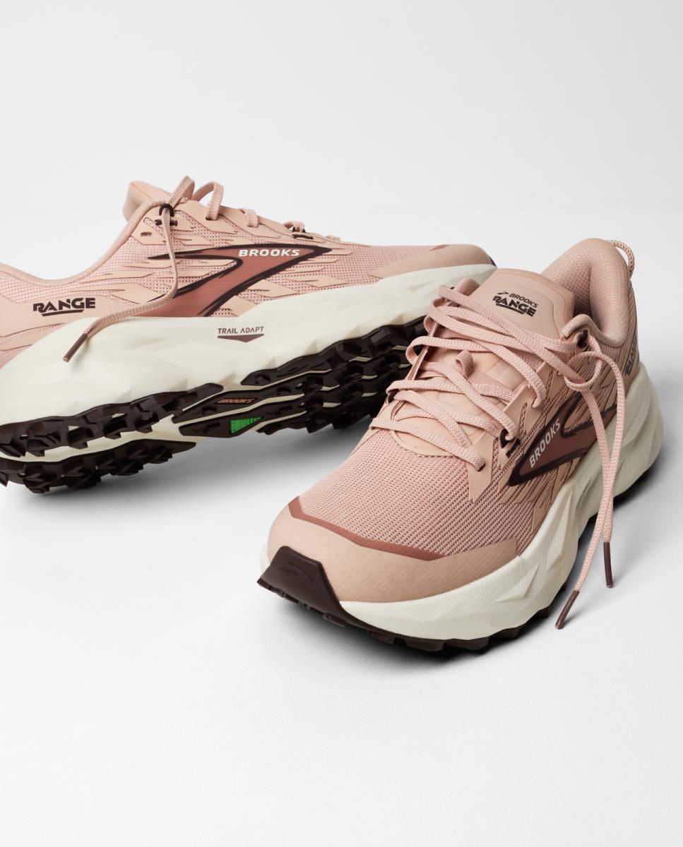 Sapatilhas de running de Mulher Range Brooks Rosa / Branco-8