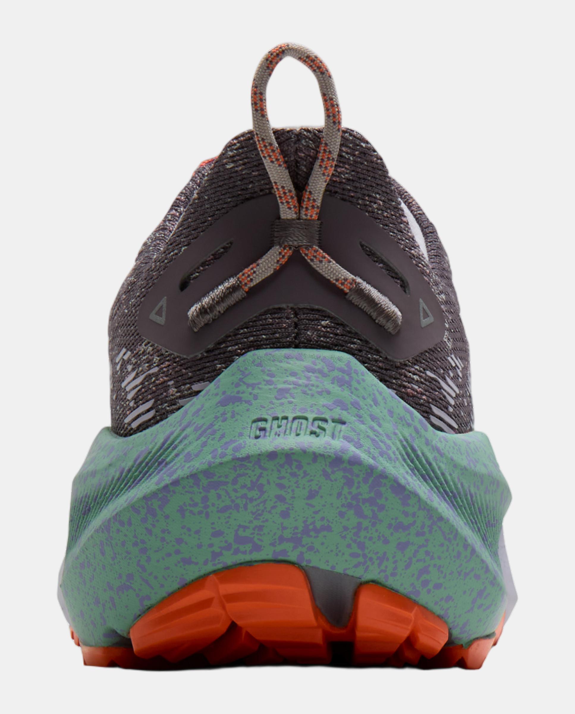 Sapatilhas de running de Mulher Ghost Trail Brooks Cinzento / Laranja-5