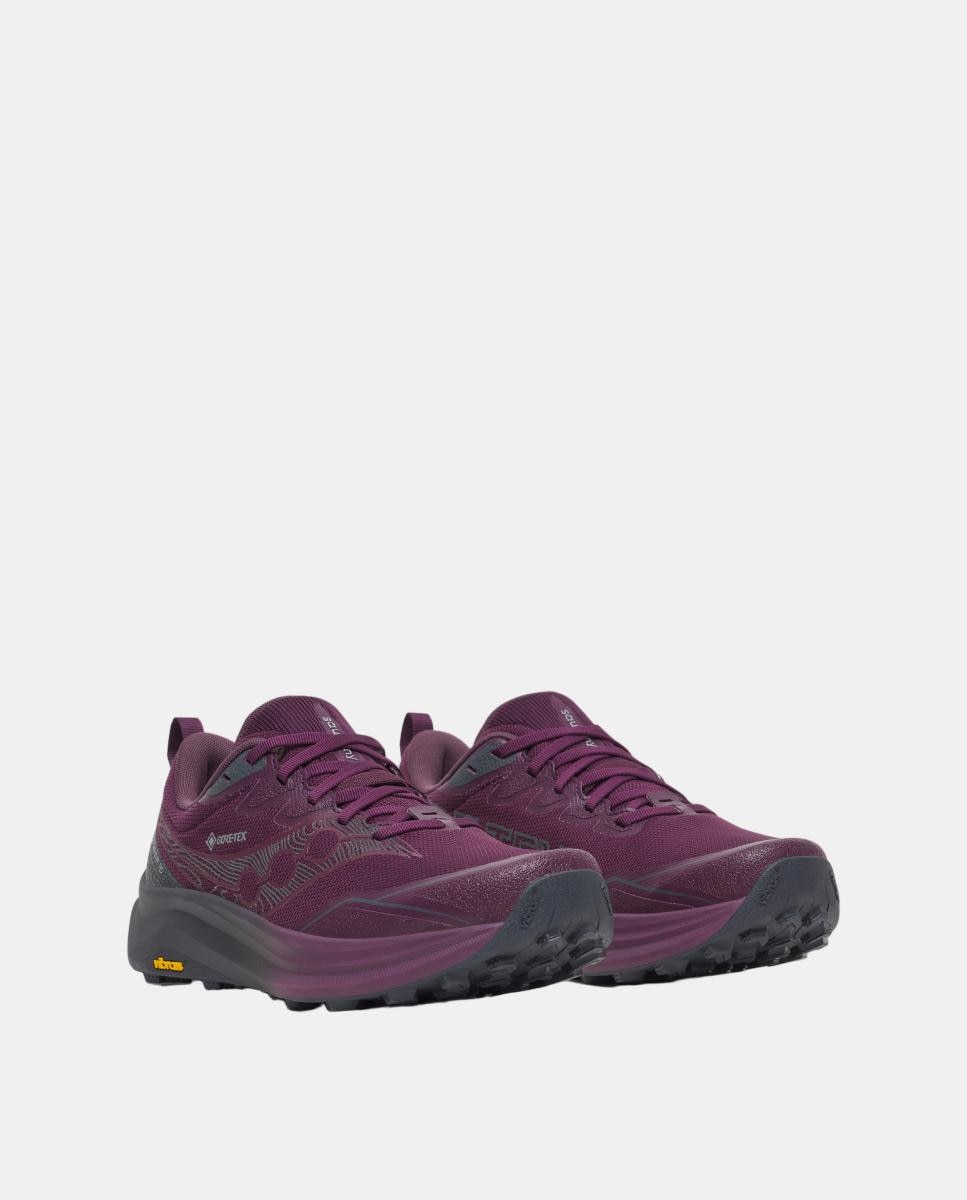 Sapatilhas de Running de mulher PEREGRINE 16 GTX Saucony Roxo / Preto-2