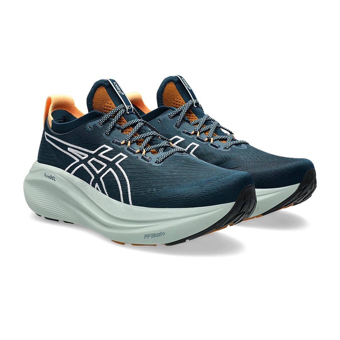 Sapatilhas de Running de Homem Gel-Nimbus 27 Tr Bege / Azul-2