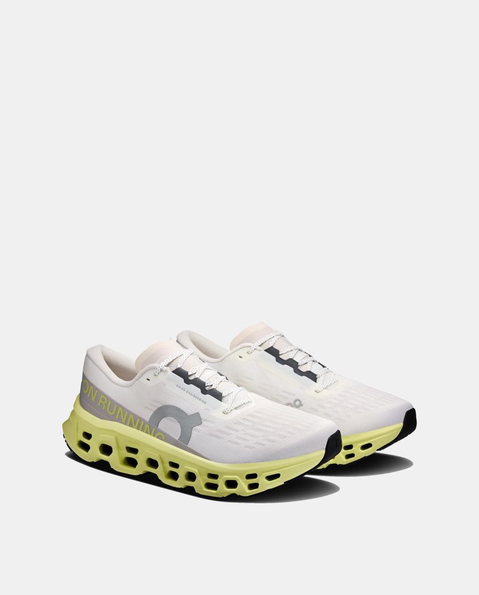 Zapatillas Running Hombre Cloudmonster 3 ON - Blanco / Amarillo Blanco / Amarillo-2