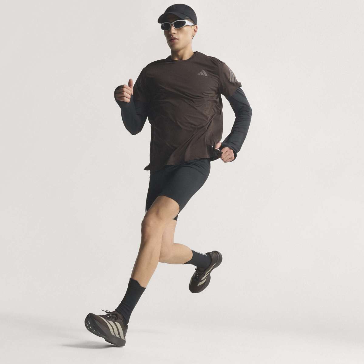 Sapatilhas de Homem Adizero Evo Sl Castanho-17