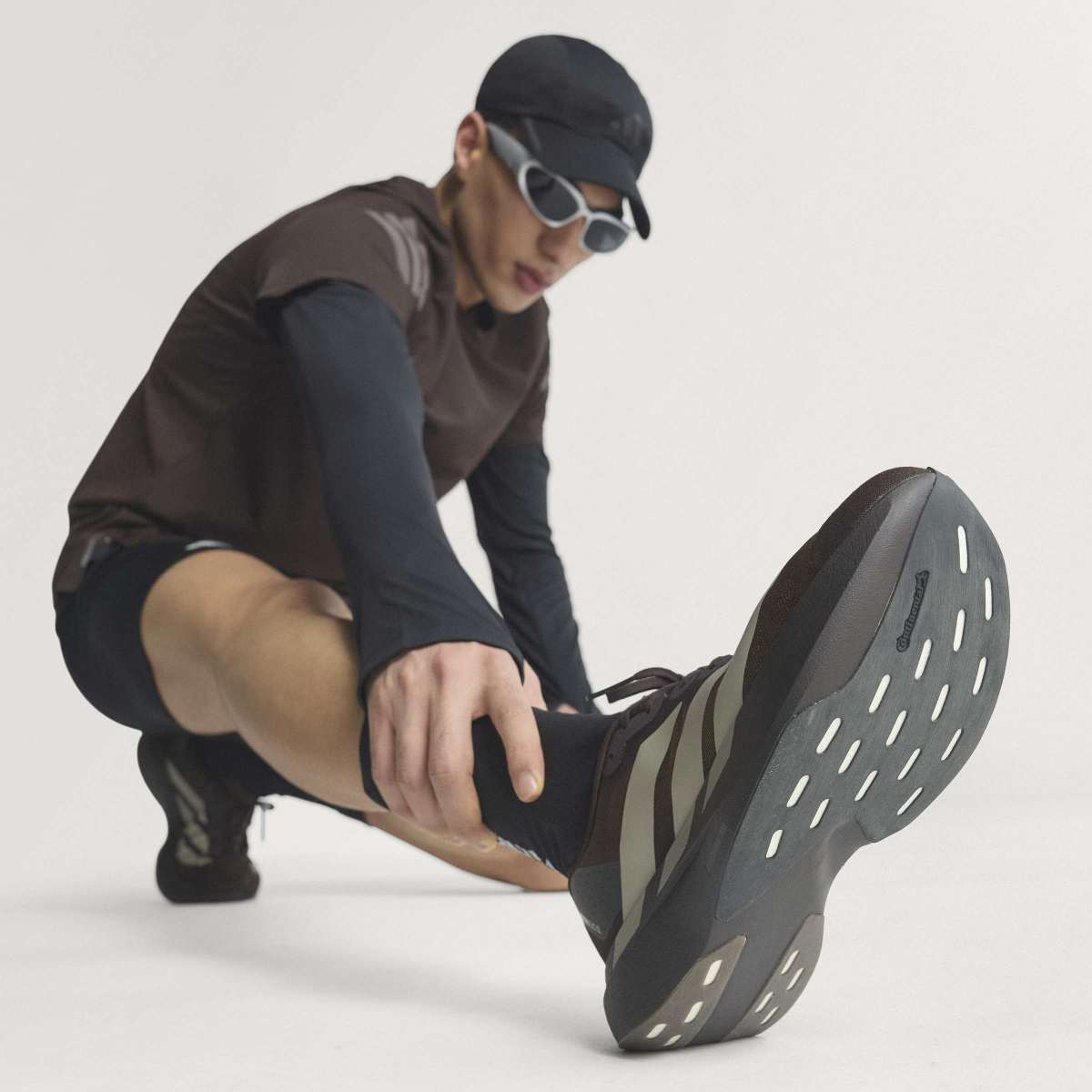 Sapatilhas de Homem Adizero Evo Sl Castanho-19