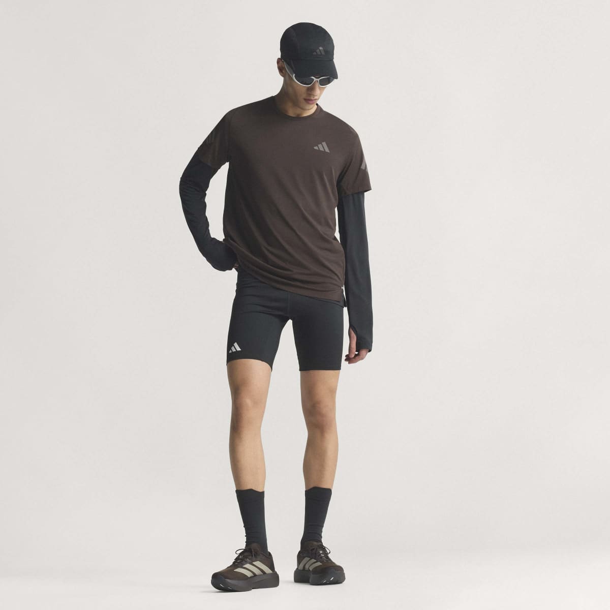Sapatilhas de Homem Adizero Evo Sl Castanho-22