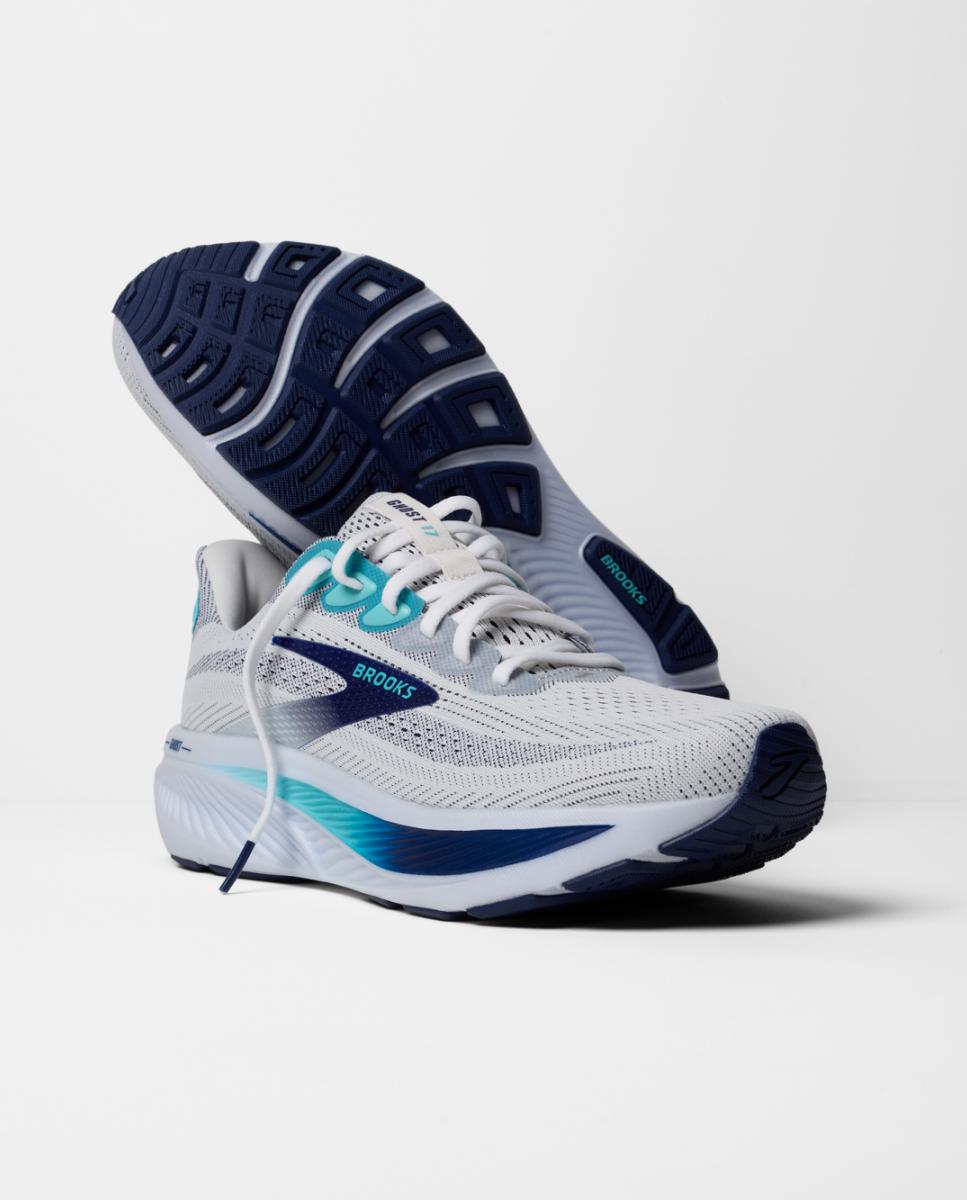 Sapatilhas de Running de Homem Ghost 17 Branco / Azul-8