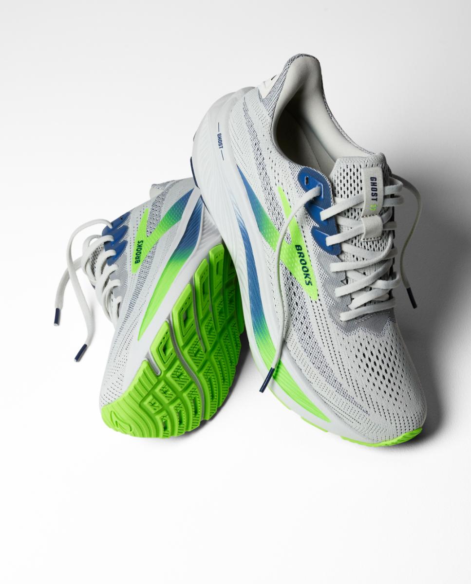 Sapatilhas de Running de Homem Ghost 17 Cinzento/Verde-8