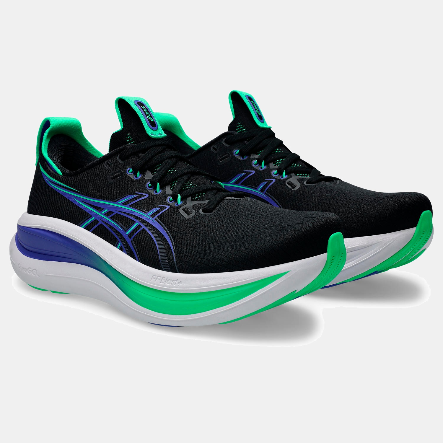 Sapatilhas de Running de Homem Gel-Nimbus 28 Preto / Azul-2
