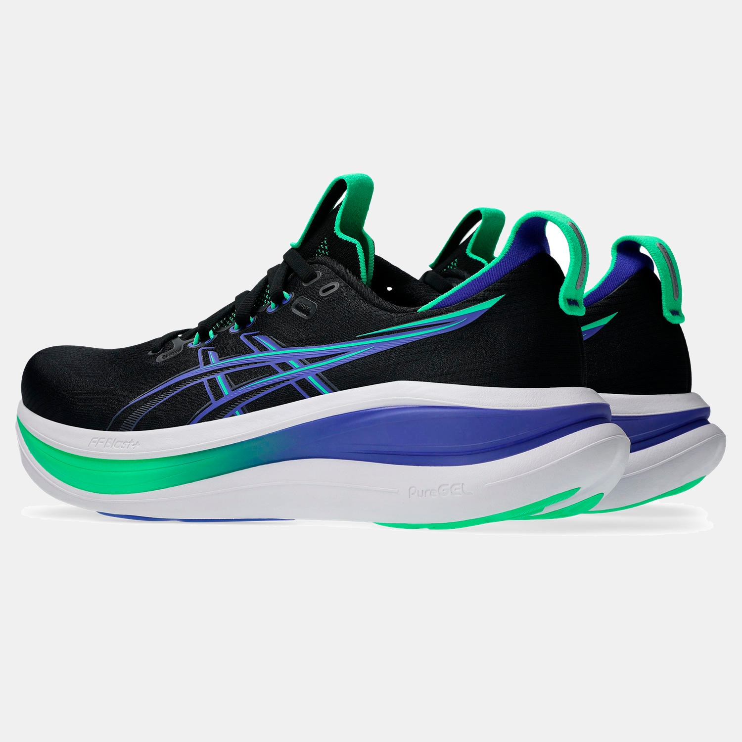 Sapatilhas de Running de Homem Gel-Nimbus 28 Preto / Azul-6