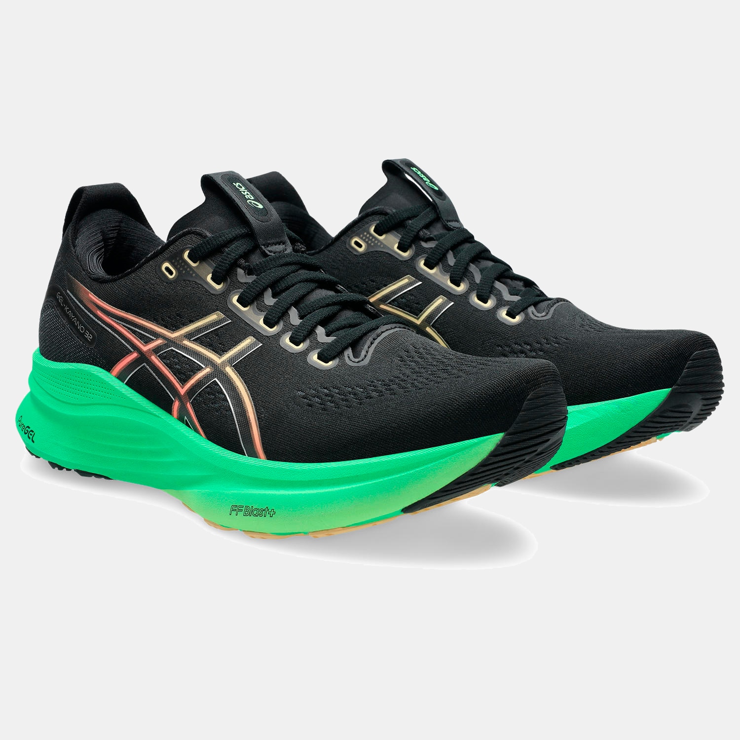 Sapatilhas de Running de Homem Gel-Kayano 32 Preto / Verde-2