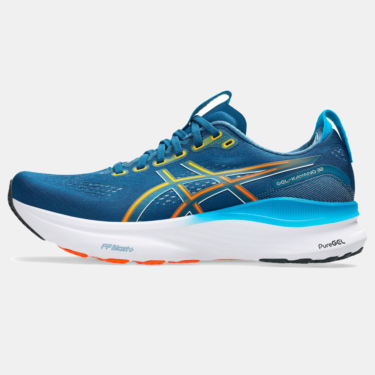 Sapatilhas de Running de Homem Gel-Kayano 32 Azul / Laranja-4