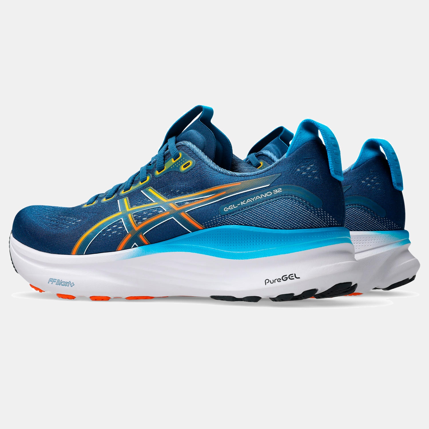 Sapatilhas de Running de Homem Gel-Kayano 32 Azul / Laranja-6