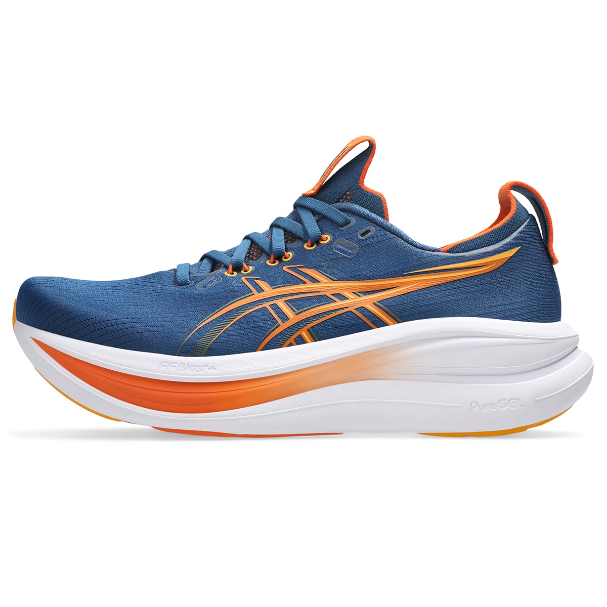 Sapatilhas de Running de Homem Gel-Nimbus 28 Azul / Laranja-7