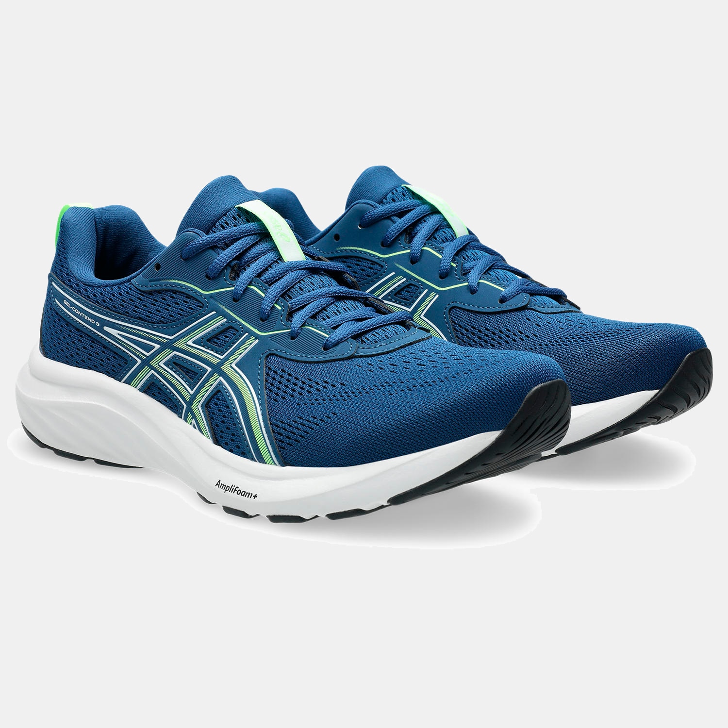 Sapatilhas de Running de Homem Gel-Contend 9 Azul / Verde-2
