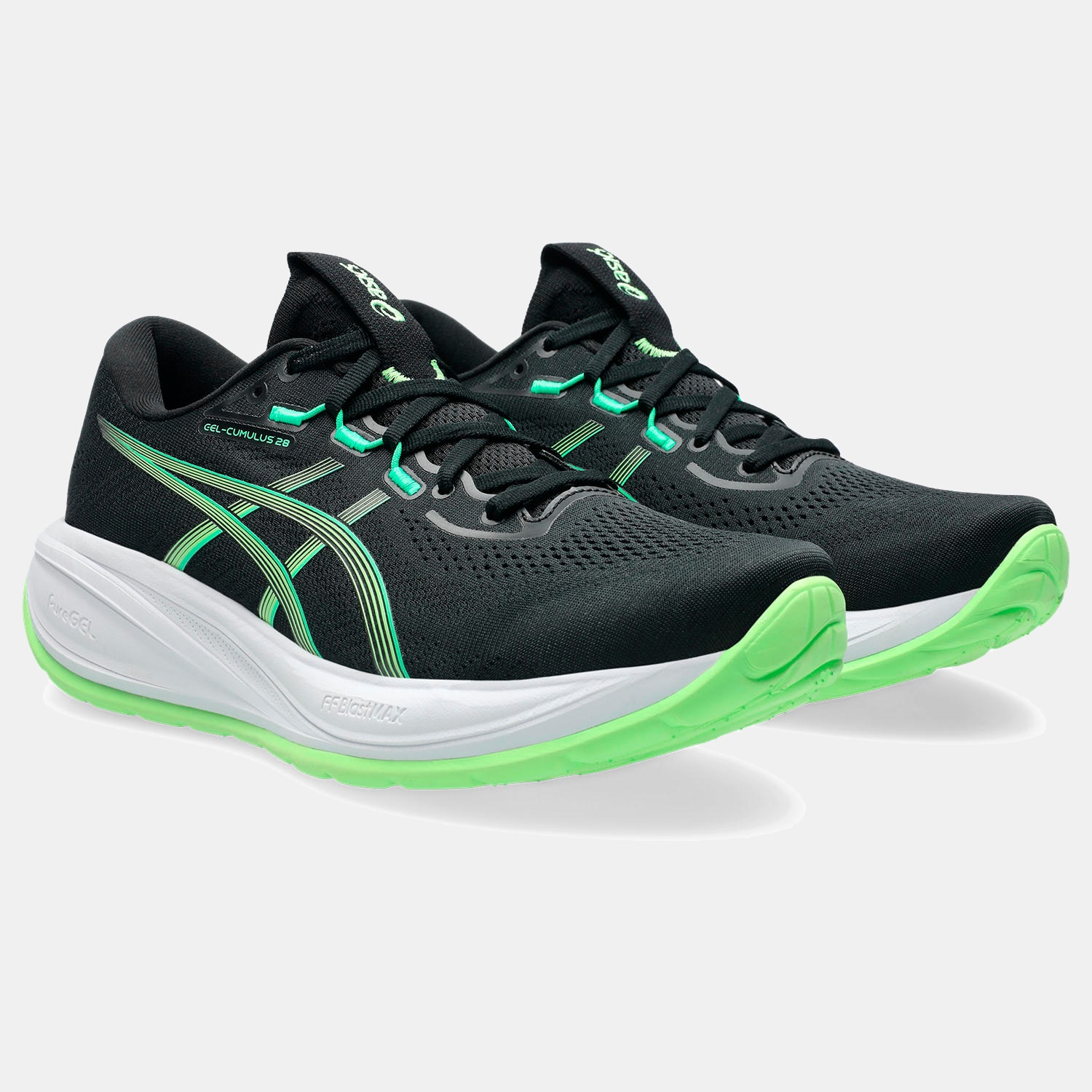Sapatilhas de Running de Homem Gel-Cumulus 28 Preto / Verde-2