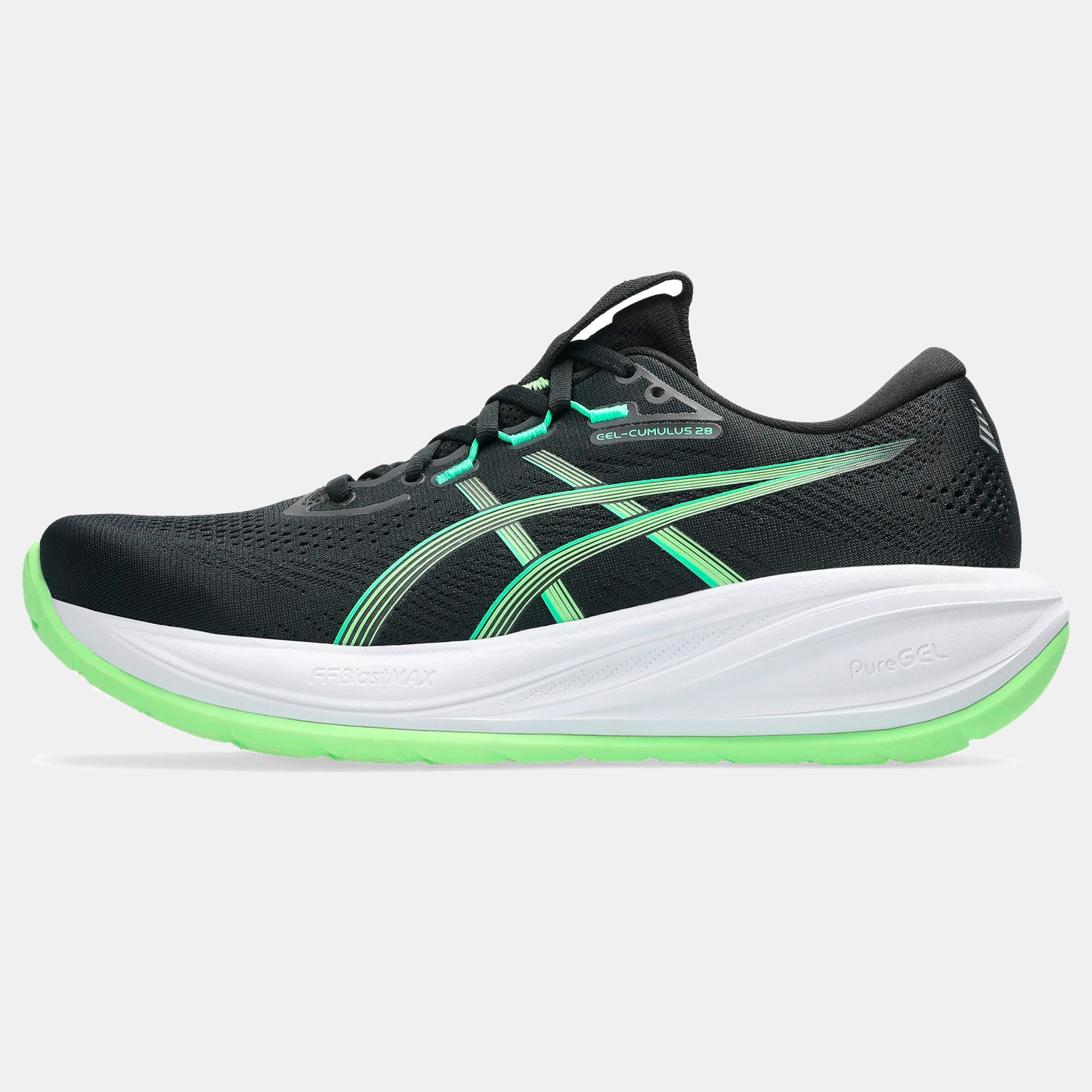 Sapatilhas de Running de Homem Gel-Cumulus 28 Preto / Verde-4