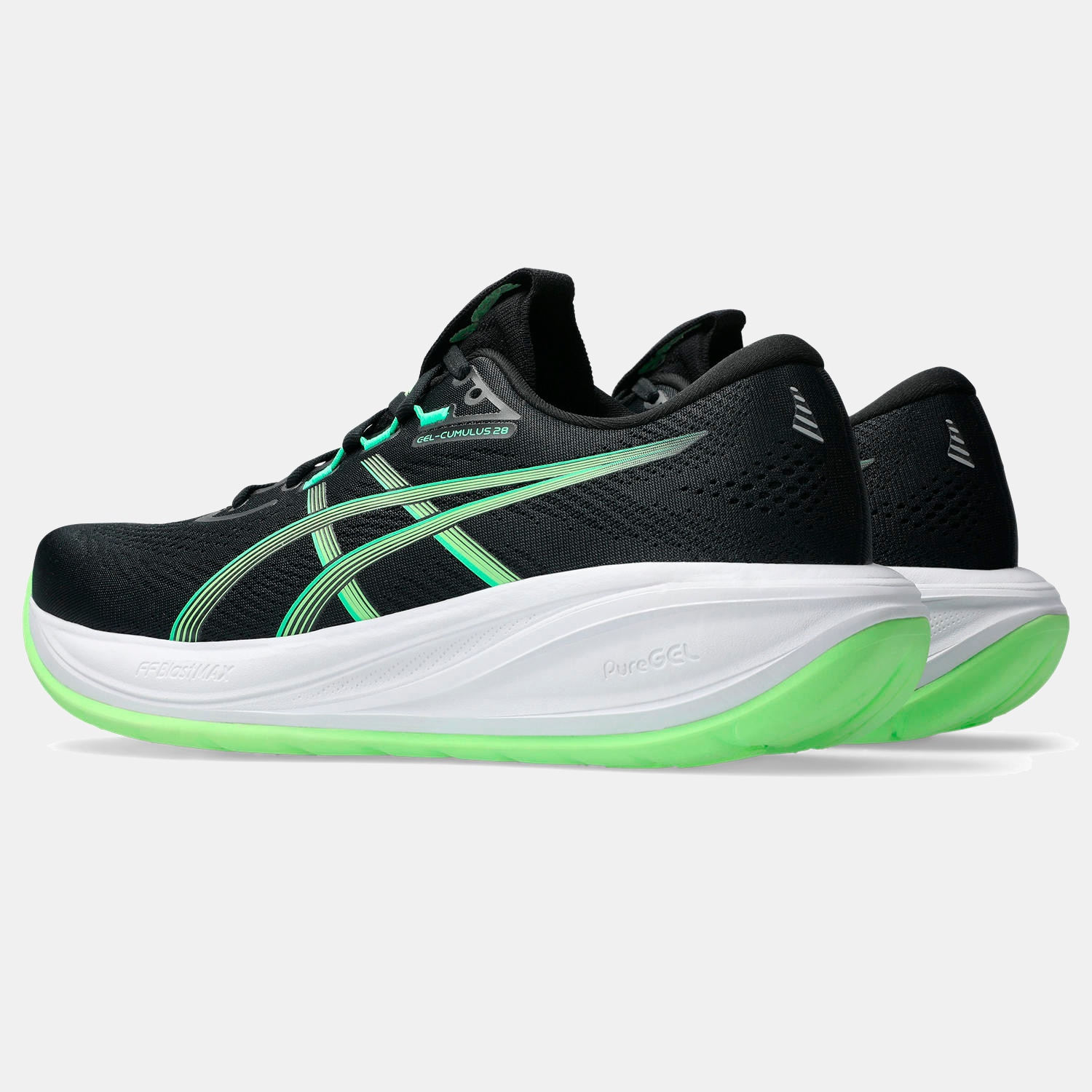 Sapatilhas de Running de Homem Gel-Cumulus 28 Preto / Verde-6