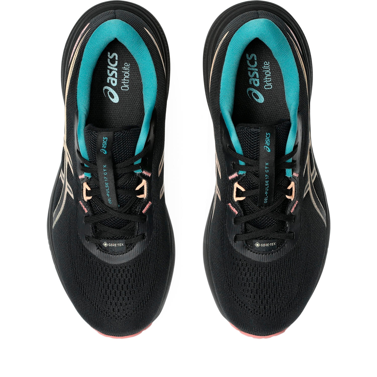 Sapatilhas de Running de Mulher Gel-Pulse 17 GTX Preto / Laranja-3