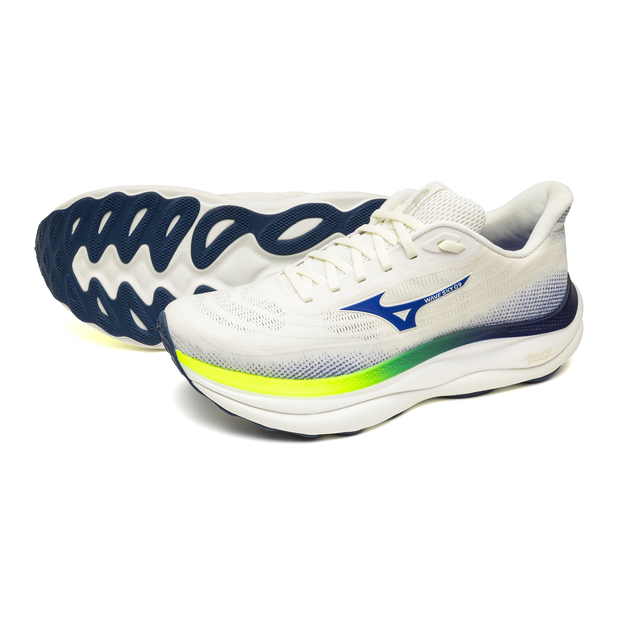 Sapatilhas Desportivas de Running de Homem Wave Sky 9 Branco / Azul-marinho-10