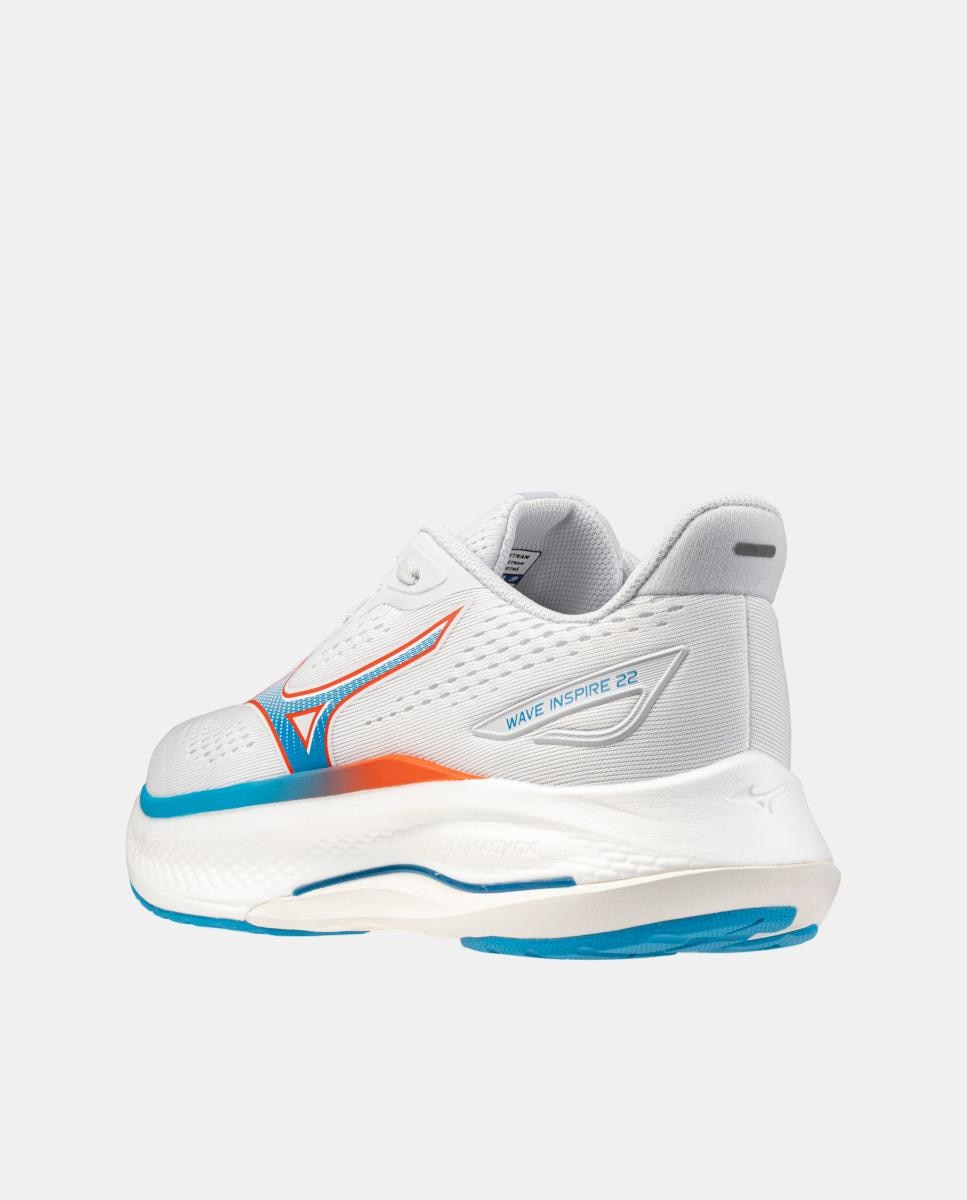 Sapatilhas Running WAVE INSPIRE 22 de Homem Mizuno Branco / Azul-4