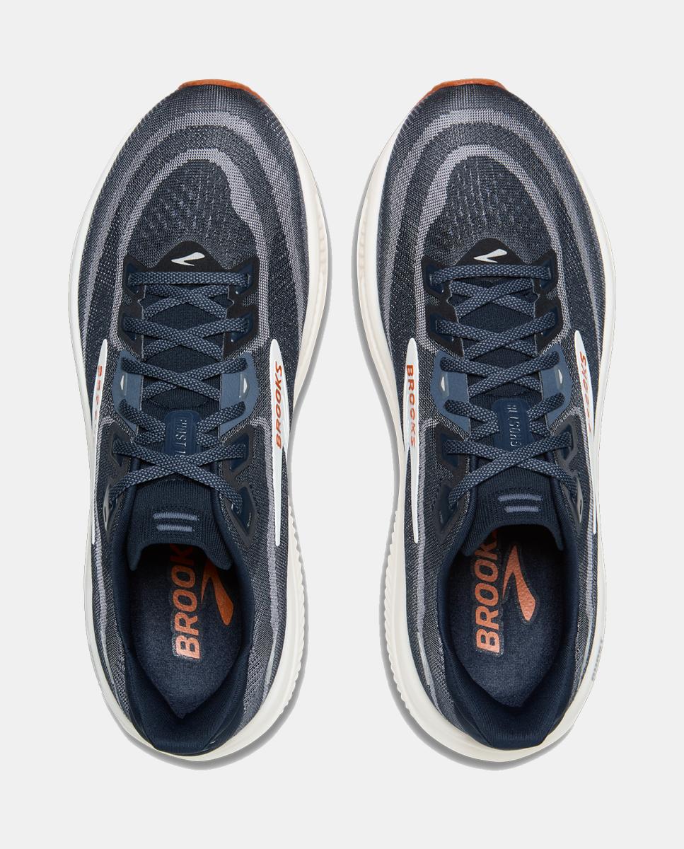 Sapatilhas de running de homem Ghost 18 Brooks Azul-marinho / Branco-3
