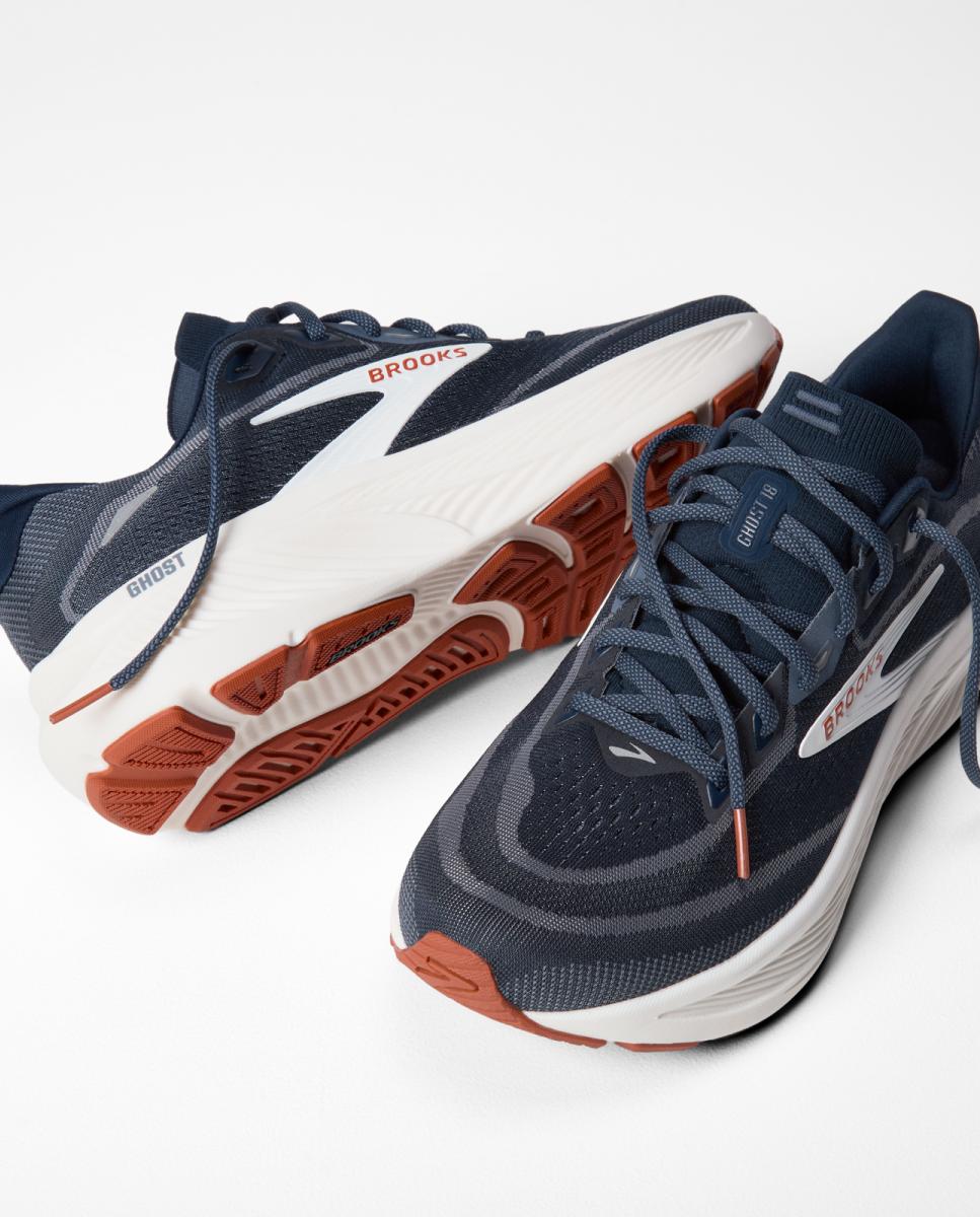Sapatilhas de running de homem Ghost 18 Brooks Azul-marinho / Branco-7