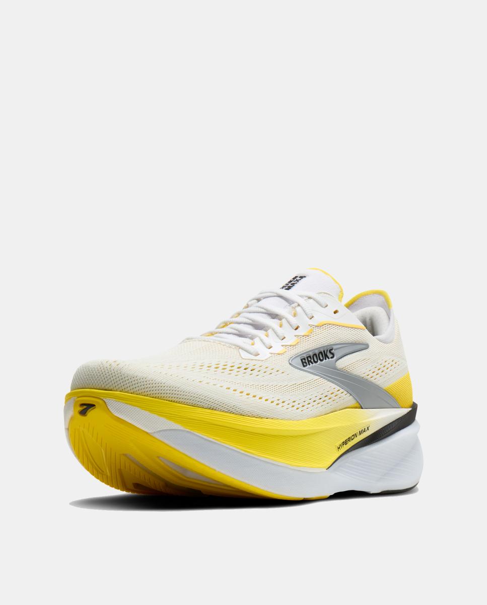 Sapatilhas de running de homem Hyperion Max 4 Brooks Branco/Amarelo-2