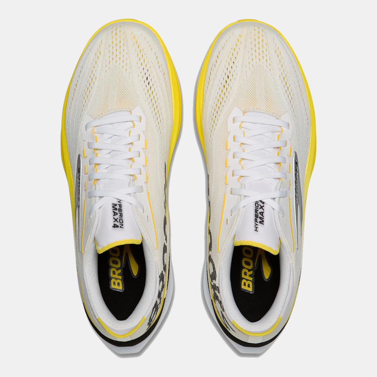 Sapatilhas de running de homem Hyperion Max 4 Brooks Branco/Amarelo-3